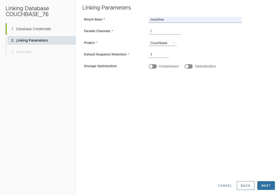 Linking parameters