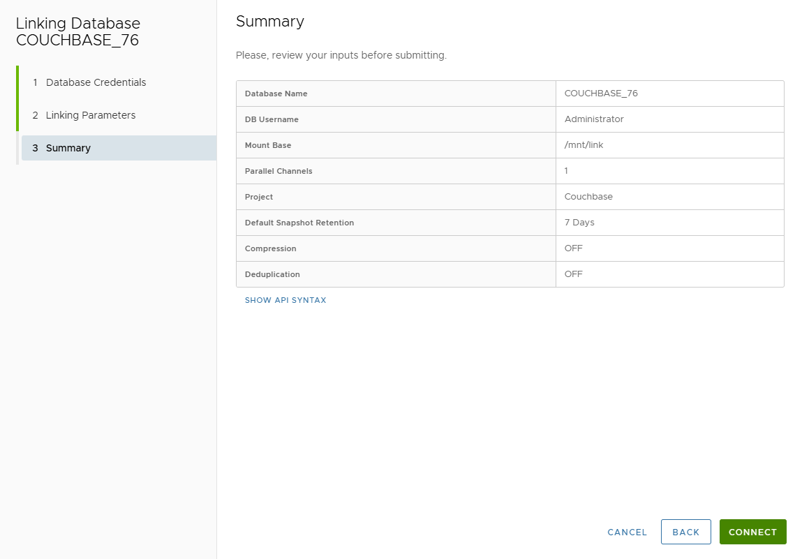 Linking summary
