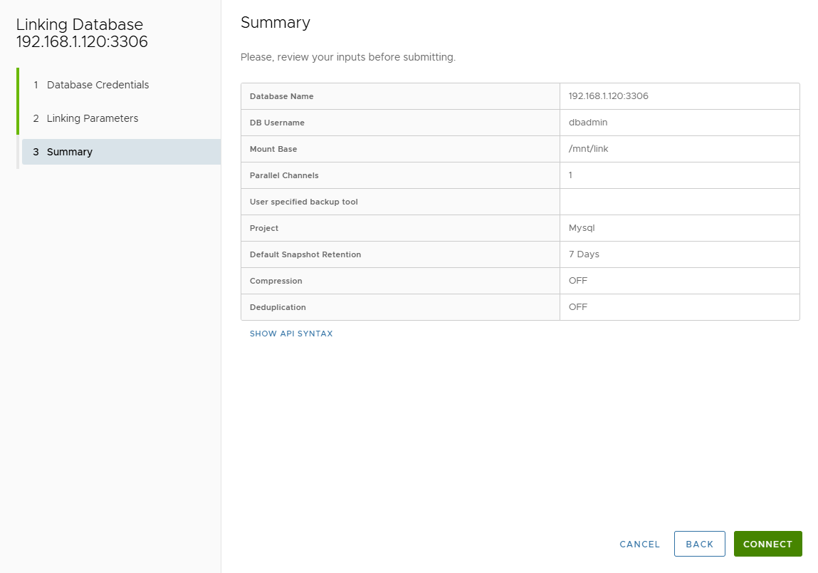 Linking summary