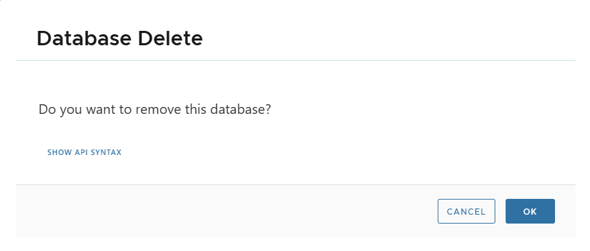 Delete live DB