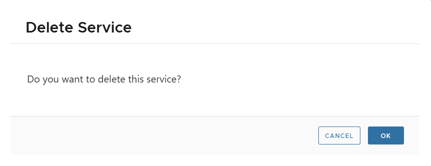 Delete service
