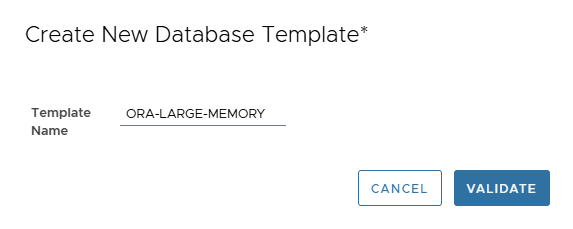 Database Template Create Naming