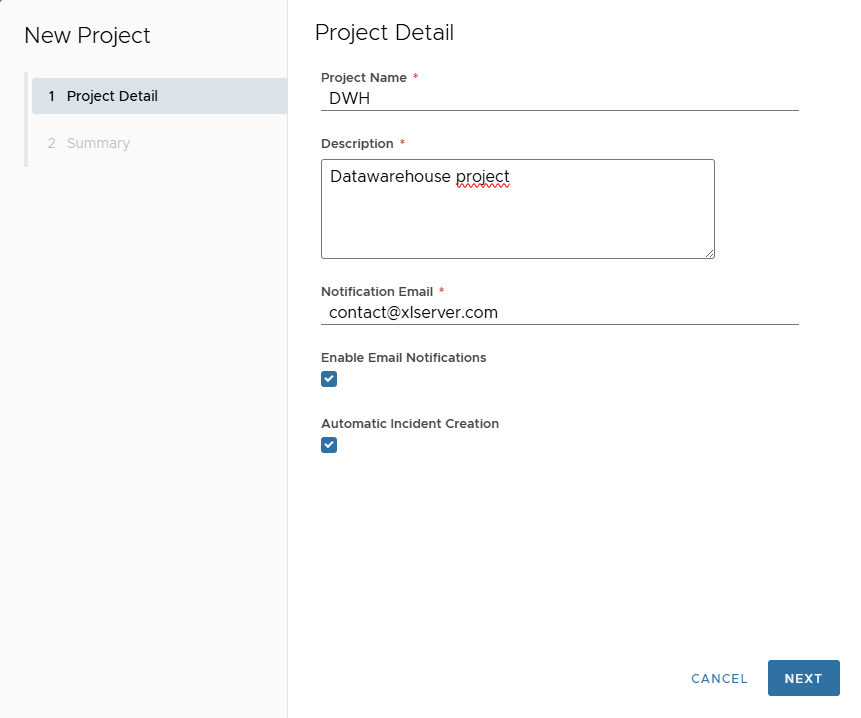 Project Create