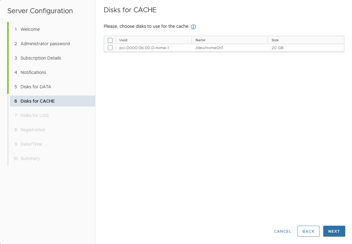 Cache Disks